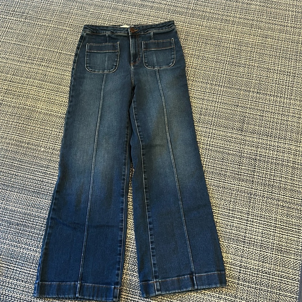 Lauren Connard wide leg jeans, size 10